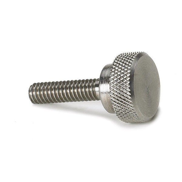 Morton Thumb Screw, #10-32 Thread Size, Black Oxide 303 Stainless Steel, 5/16" Head Ht 4404